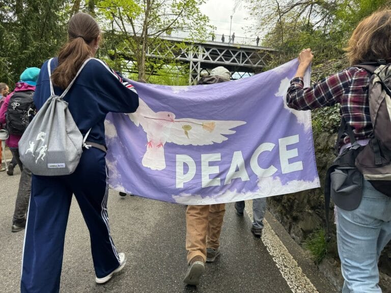 isviçre barış yürüyüşü