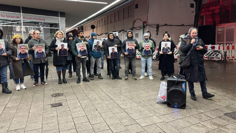 Hamburg’da Aziz Kürek’in tutuklanması protesto edildi