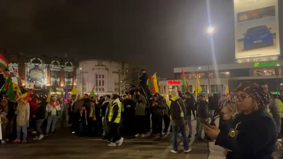 Liverpool’da Rojava protestosu