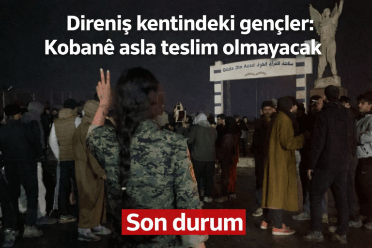 Direniş kentindeki gençler Kobanê asla teslim olmayacak