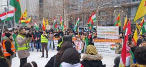 Magdeburg\'ta binlerce kişi Rojava’ya destek için yürüdü