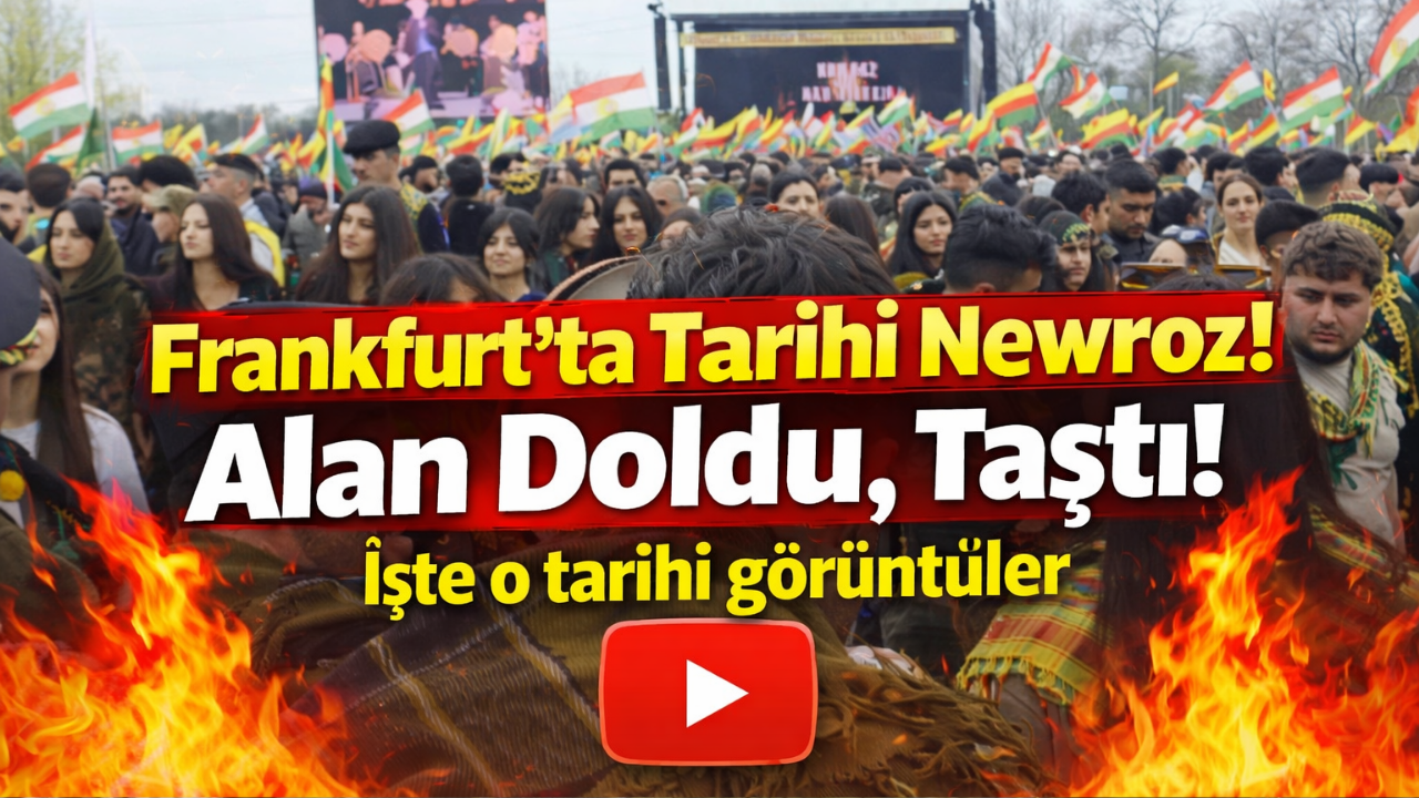 Frankfurt’ta tarihi Newroz: Rebstockpark doldu, taştı