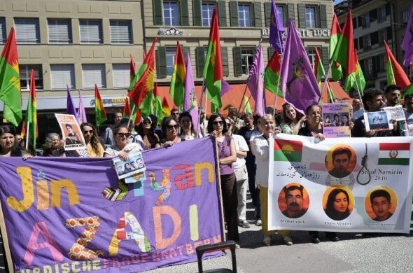 Rojhilat’taki idam ve tutuklamalar Bern’de protesto edildi